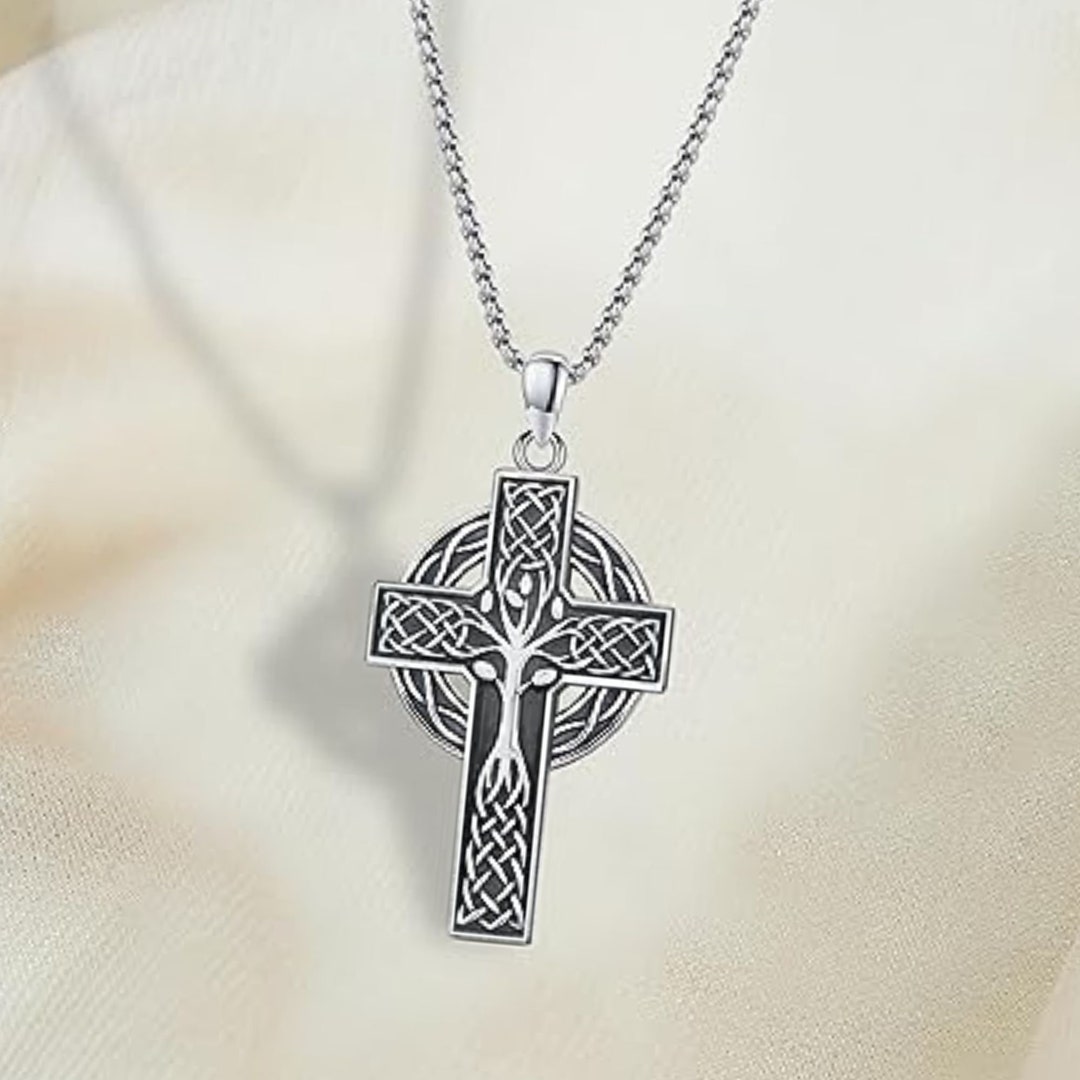 Celtic Knot Necklace 925 Sterling Silver Pendant Necklace Celtic Knot ...