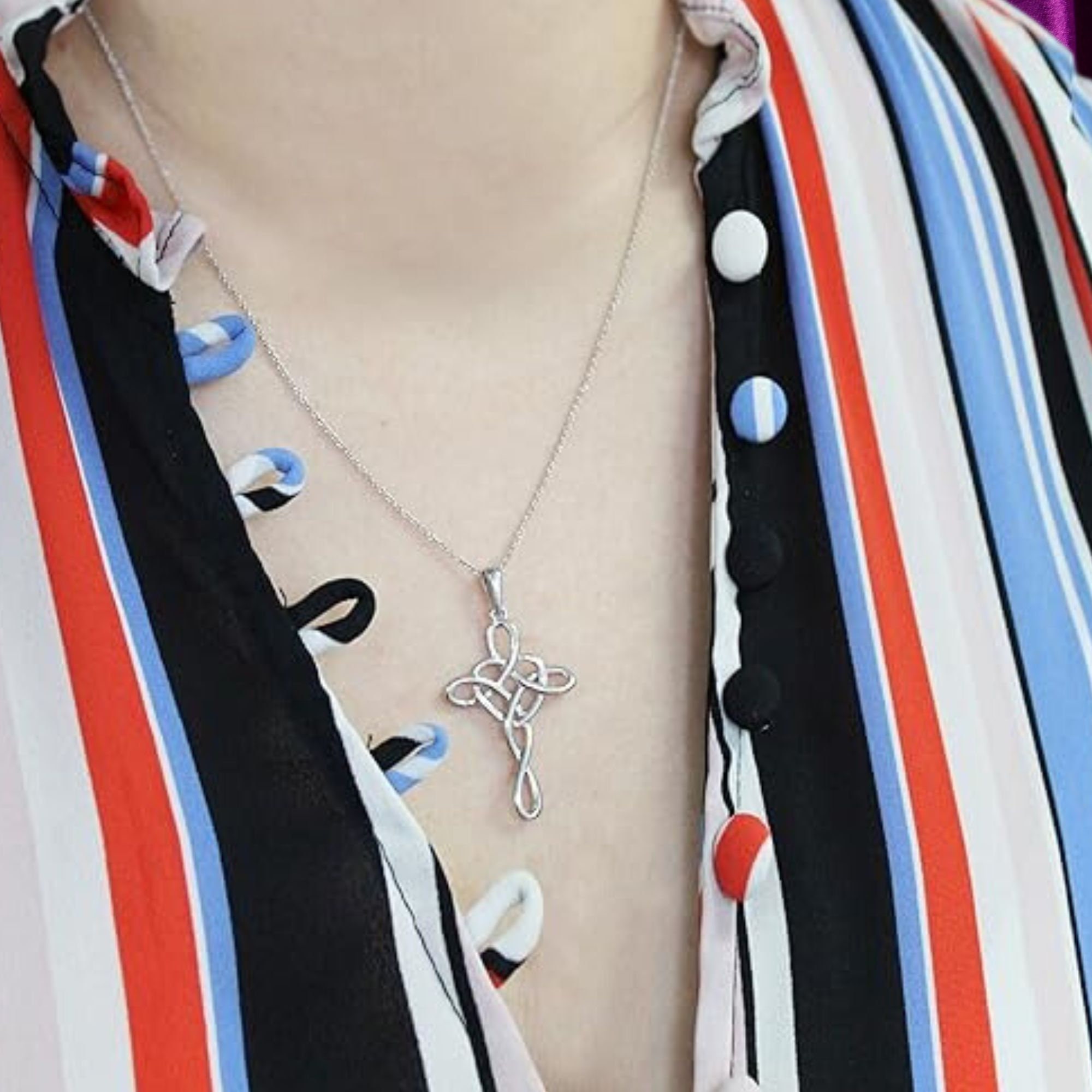 Ciondolo Croce Viking Collana Con Ciondolo Croce Modello Nodo Celtico Nordico Vintage Per Uomo Collana Con Amuleto Di Gioielli A Catena In Acciaio Inossidabile All'ingrosso Collana Croce Celtica