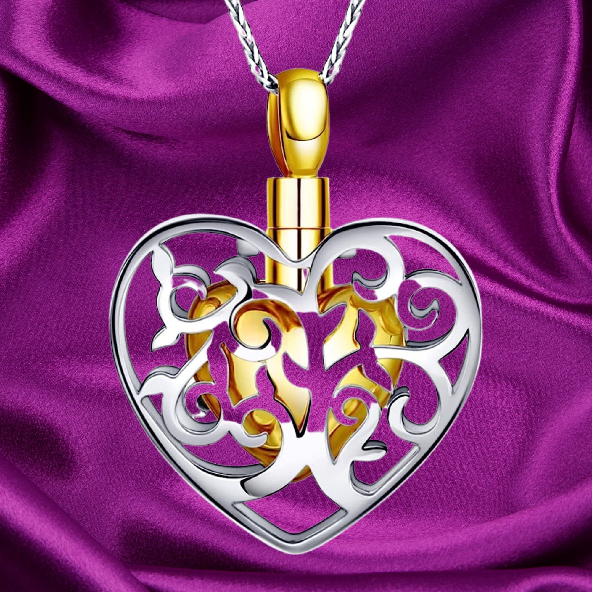 GoldChic Jewelry Collana Con Urna Claddagh In Acciaio Inox Oro 18K – Gioiello Ricordo Per Ceneri O Capelli, Per Mamma - 4
