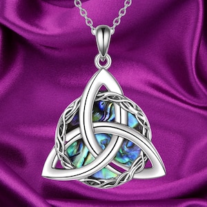 Pendant Necklace Jewelry 925 Sterling Silver Celtic Knot Necklace Jewelry Irish Triquetra Celtic Pendant