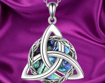 Pendant Necklace Jewelry 925 Sterling Silver Celtic Knot Necklace Jewelry Irish Triquetra Celtic Pendant