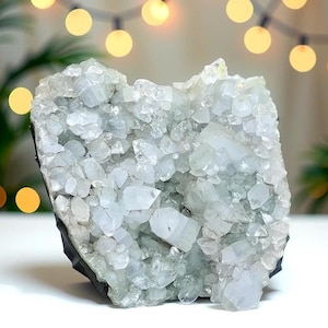 Large 205MM Super Grade Clear Diamond Apophyllite Cluster - Display, Self Standing, Cluster Geode