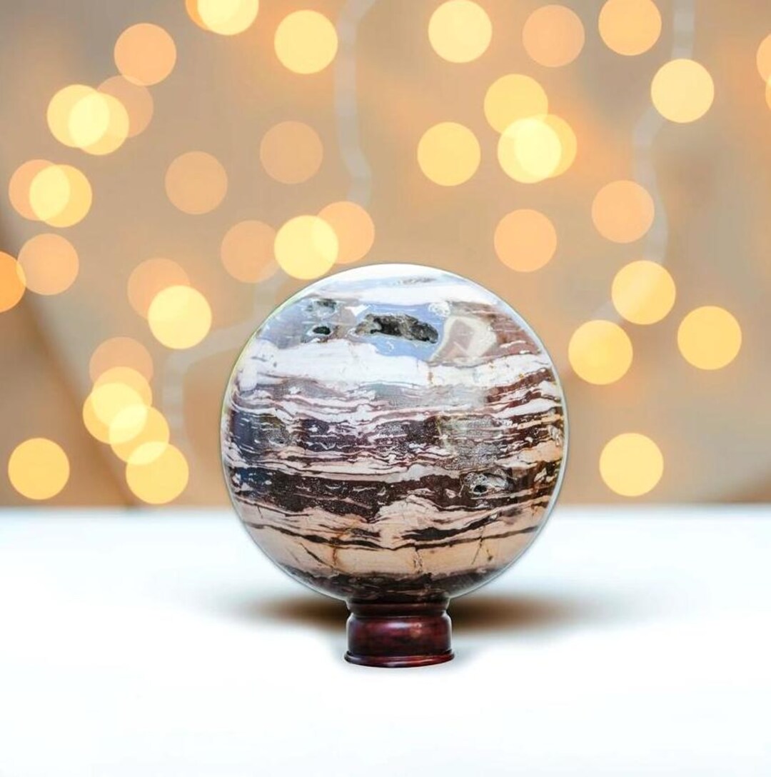 Φ8.3cm【ピクチャー ジャスパー】インド産 スフィア ピクチャージャスパー スフィア Φ8.3cm【ピクチャー ジャスパー