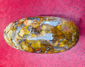X-Large Hyena Skin Shiva Lingam | Healing Charged Crystal Power | King Cobra Jasper Meditation | Home Decor Shiva Lingam