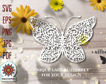 Download Butterfly Lace Svg Etsy