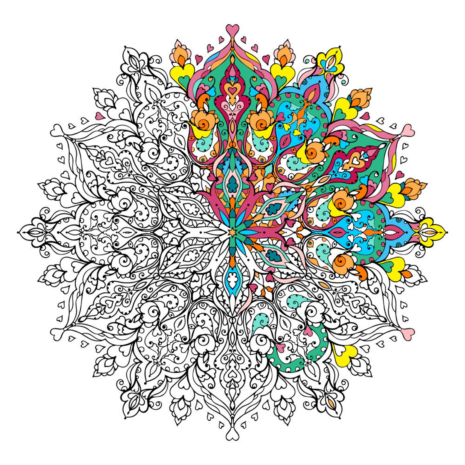 Free Free Love Mandala Svg 677 SVG PNG EPS DXF File