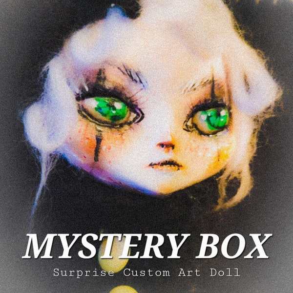 MYSTERY BOX, ooak Handmade Custom Dolls by Doll Artist, Creepy Doll Horror Gift and Decor, Original Character Design Art Dolls