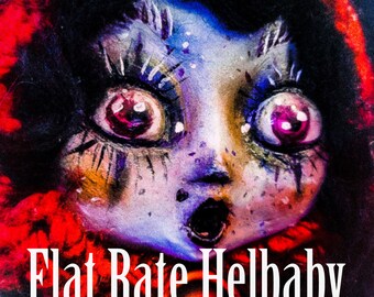 LIMITED SPOTS- HelBaby Commission Art Doll, Original Character Design OOAK, Creepy Doll Home Decor for Doll Collectors