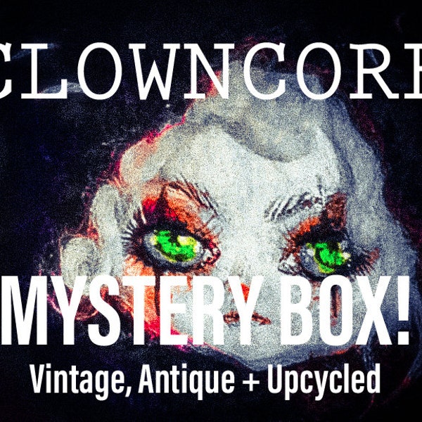 MYSTERY BOX - Clowncore Vintage, Antique, Upcycled Jewelry + Trinkets - Dolls, Necklaces, Bracelets, Nicknacks, Hair Pins, Rings + more!