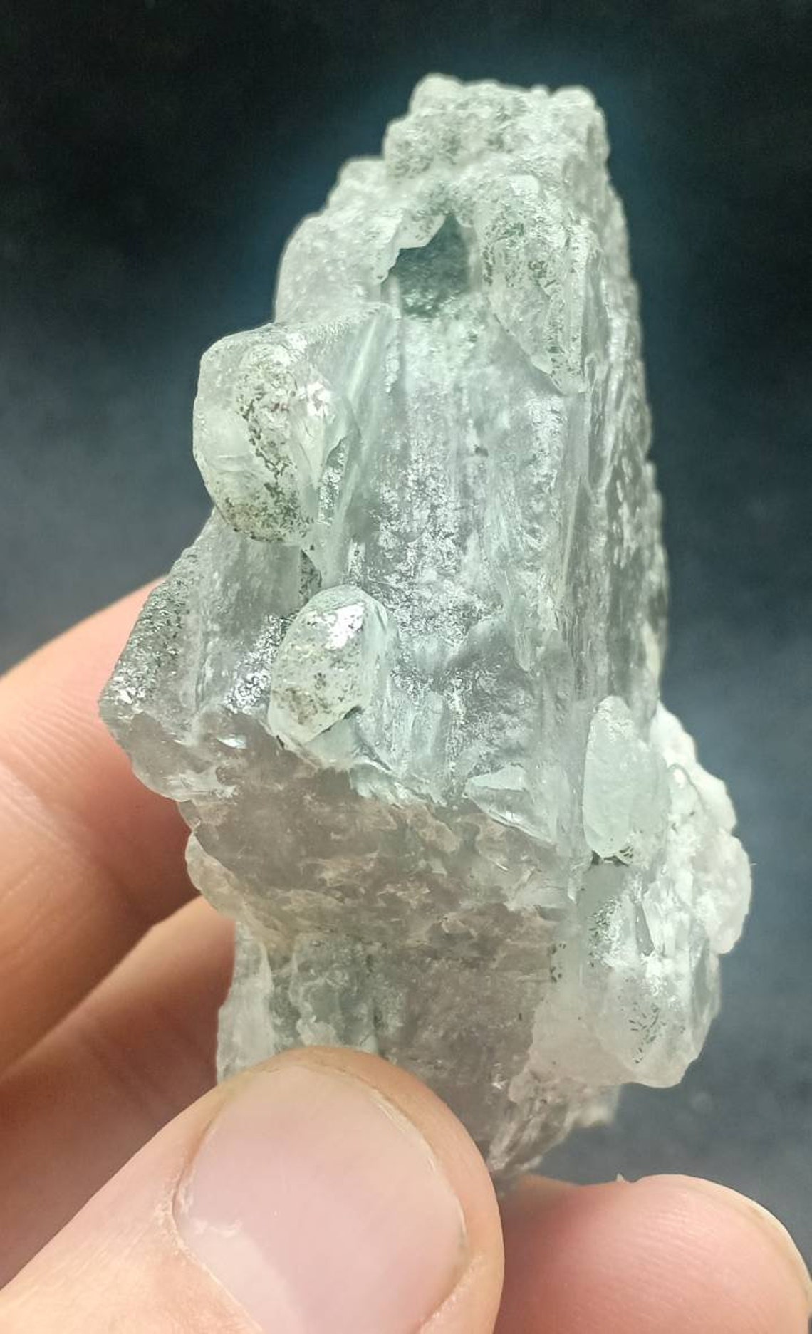 An Amazing Crystal of Light Green Color Apatite 162 Grams Etsy