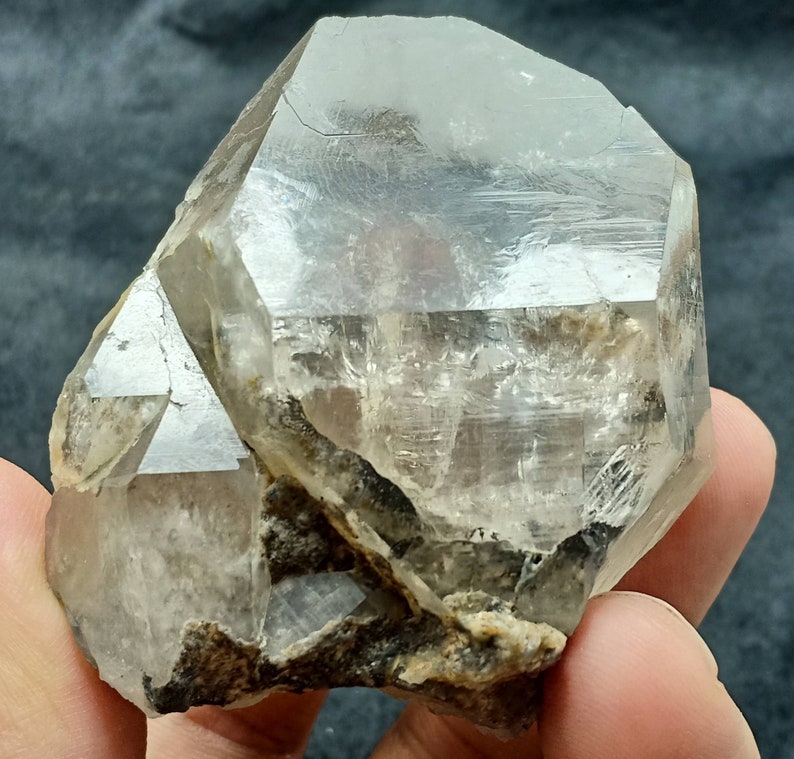 An amazing beautifully terminated smoky Quartz Crystal 195 grams
