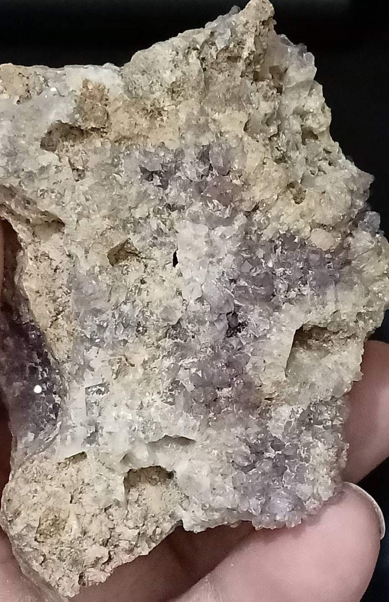 Single beautiful drusy Amethyst crystals Cluster specimens