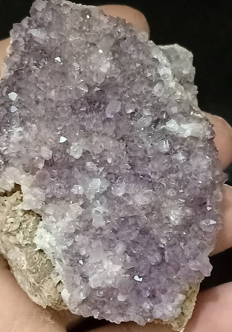 Single beautiful drusy Amethyst crystals Cluster specimens