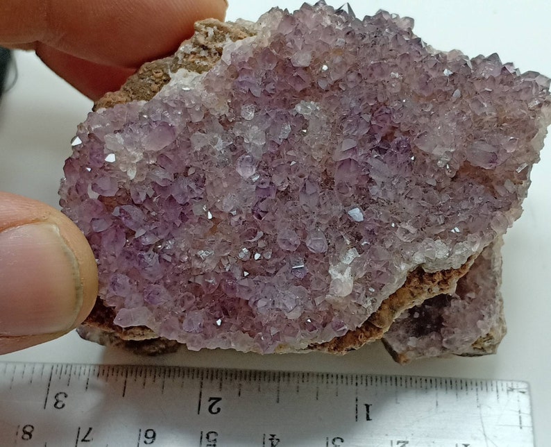 Single beautiful drusy Amethyst crystals Cluster specimens