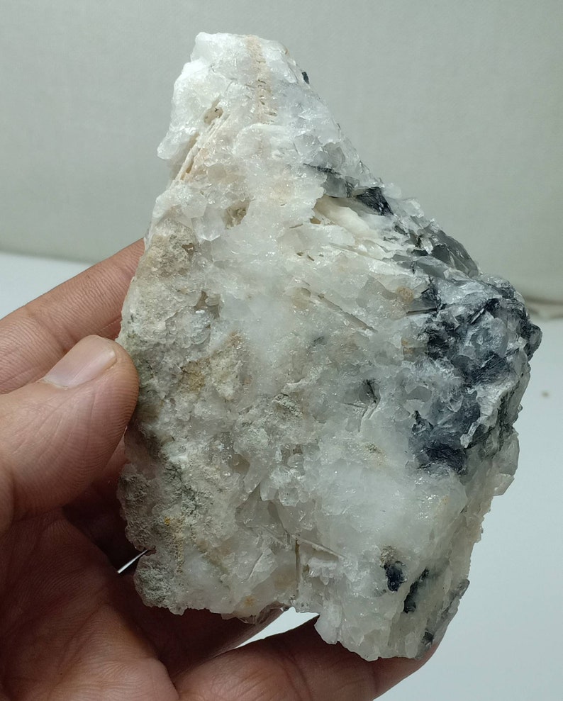 Single beautiful brookite included Quartz Crystals bunch on matrix 306 grams