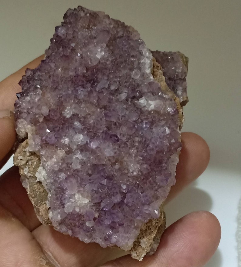 Single beautiful drusy Amethyst crystals Cluster specimens
