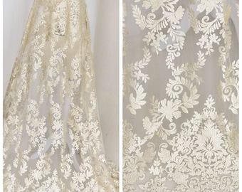 Bridal Bodice Lace Wedding Dress Lace Applique High Quality Embroidered Lace Trim Tulle Embroidery Lace Trim By The Yard