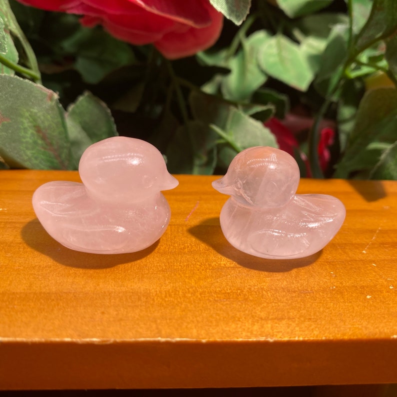 Mini Crystal Duck Hand Carved Gemstone Duck Decor Crystal Etsy