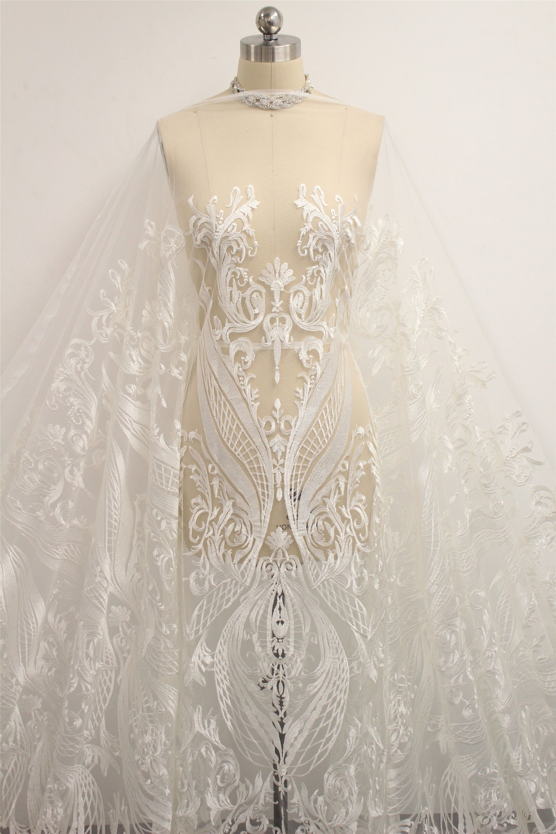 High Quality Wedding Dress Lace Fabric Embroidery Lace Fabric Etsy