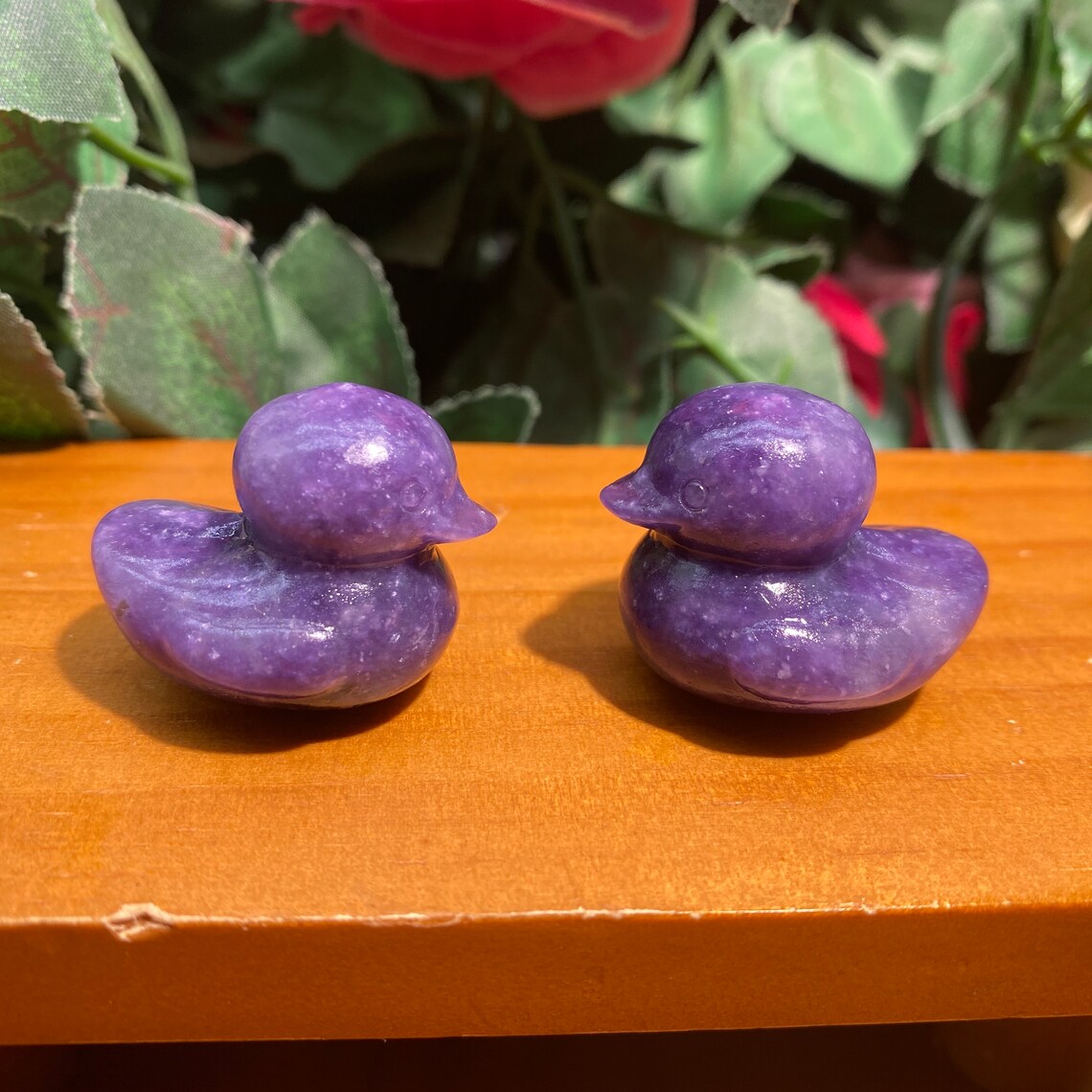 Mini Crystal Duck Hand Carved Gemstone Duck Decor Crystal Etsy