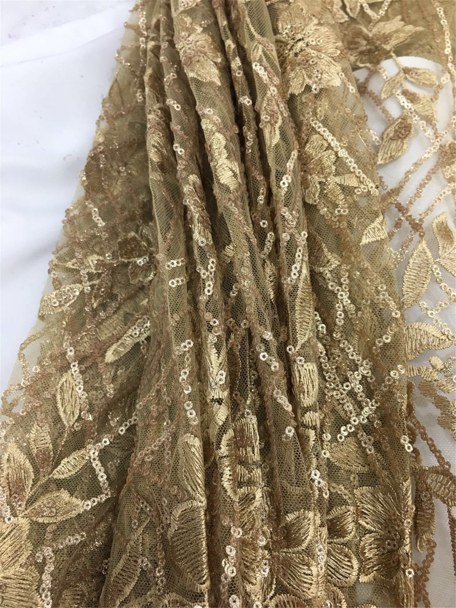Prom Dress Lace Fabric Sequin Lace Fabric Luxurious Etsy