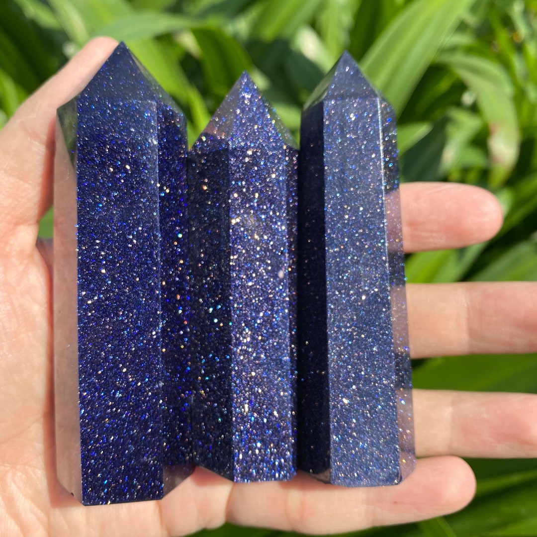 33.5'' Blue Sandstone Tower, Blue Sandstone Point, Gemstone Point