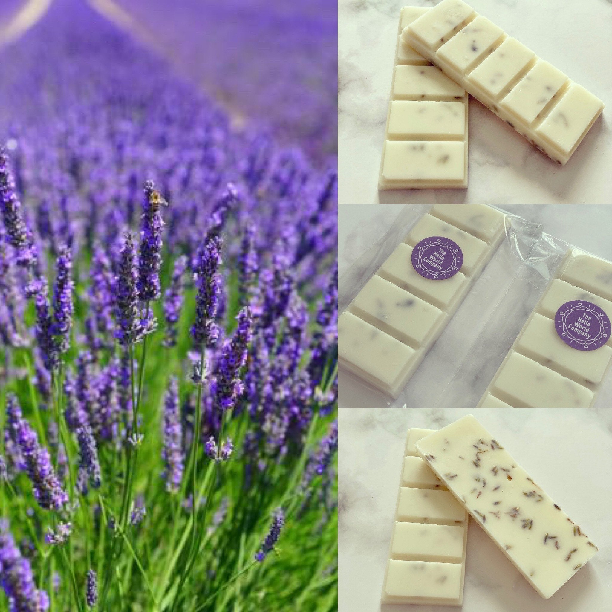 Botanical Wax Melts Infused with Dried Flowers Inspired by Etsy