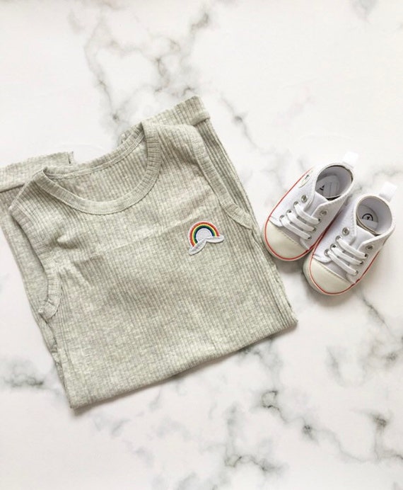 Unisex Baby Rainbow Romper \u0026 Pre-Walker 