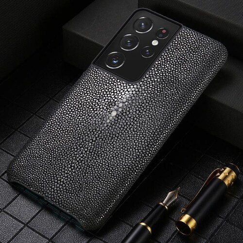 Pearl Fish Leather Case for Samsung Galaxy S22 S22 shops Ultra S22 Plus S21 Ultra S21 Plus S21 Genuine Stingray Leather Luxury Unique Skin Cover