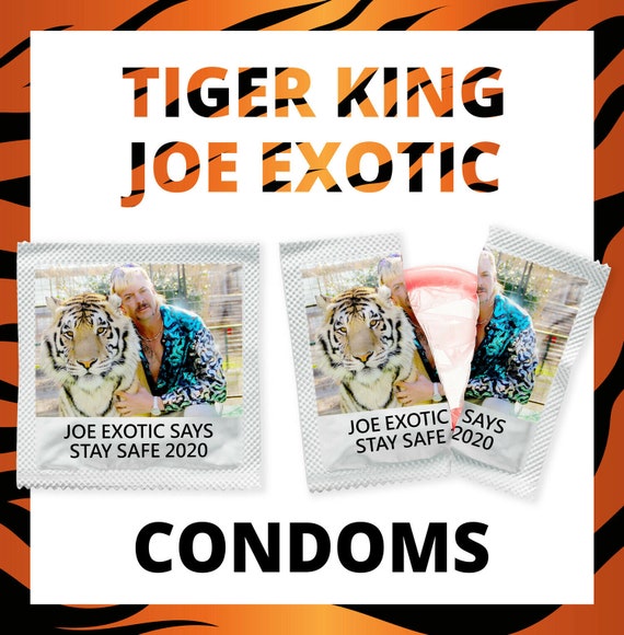 3 Joe Exotic CONDOMS Tiger King Gift Secret Santa Xmas Funny Etsy