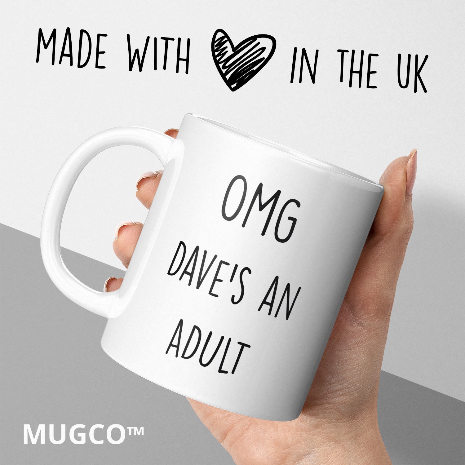 OMG Adult Personalised Mug Name Son Boyfriend Friend Gift Cup Etsy