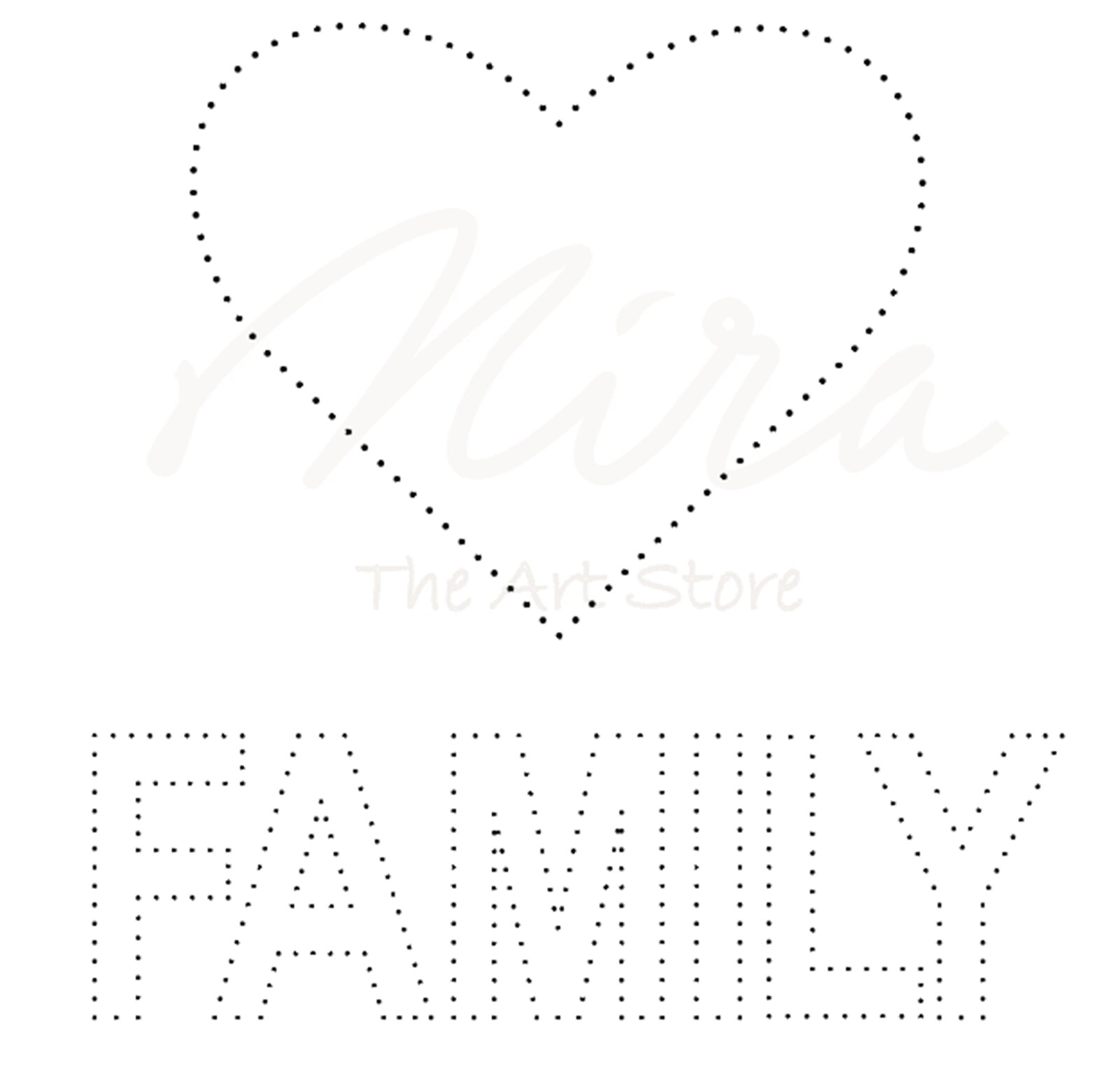 Family String Art Template A4 Size Digital Pattern for DIY Etsy