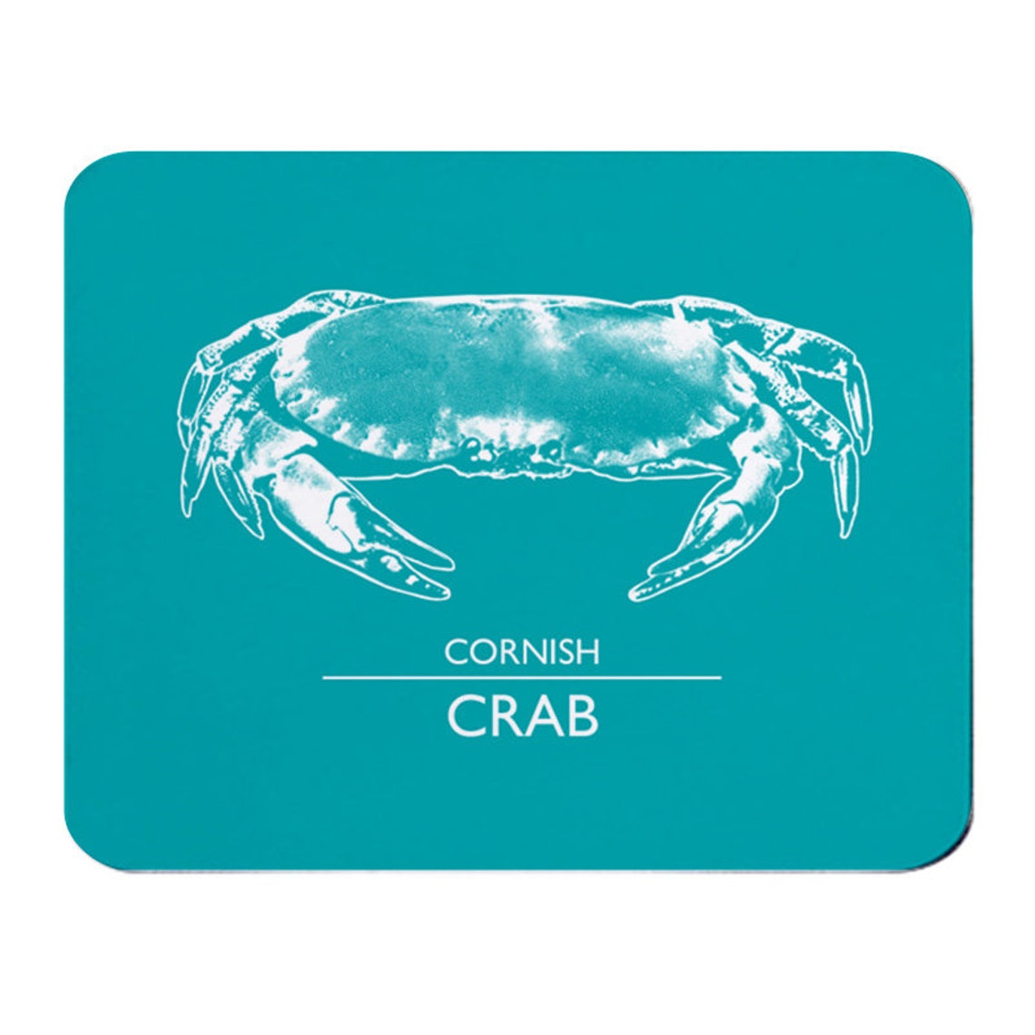 Turquoise Cornish Crab Placemat Crab Table Mat Cornish Etsy
