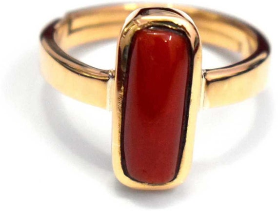 Red Coral Ring 4.00 11.00 Ct.moonga munga Stone Panchadhatu Ring for Unisex 100 Original AAA Quality Moonga by KEVAT GEMS red Etsy