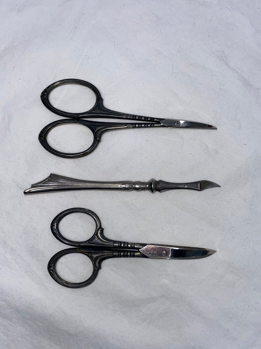 Vintage Krusius Germany Nail Scissors Cutical Manicure Set Etsy