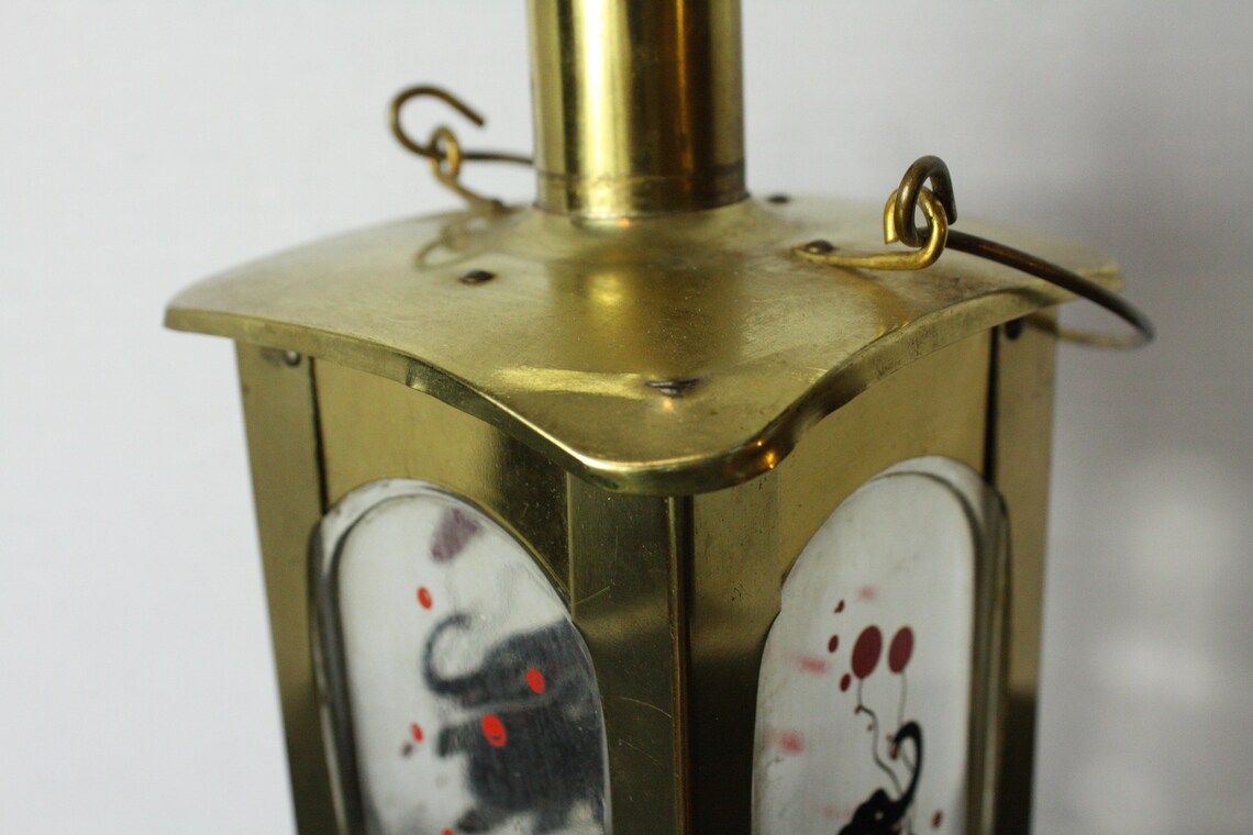 Vintage Music Box Liquor Decanter Bottle in Brass Frame Etsy