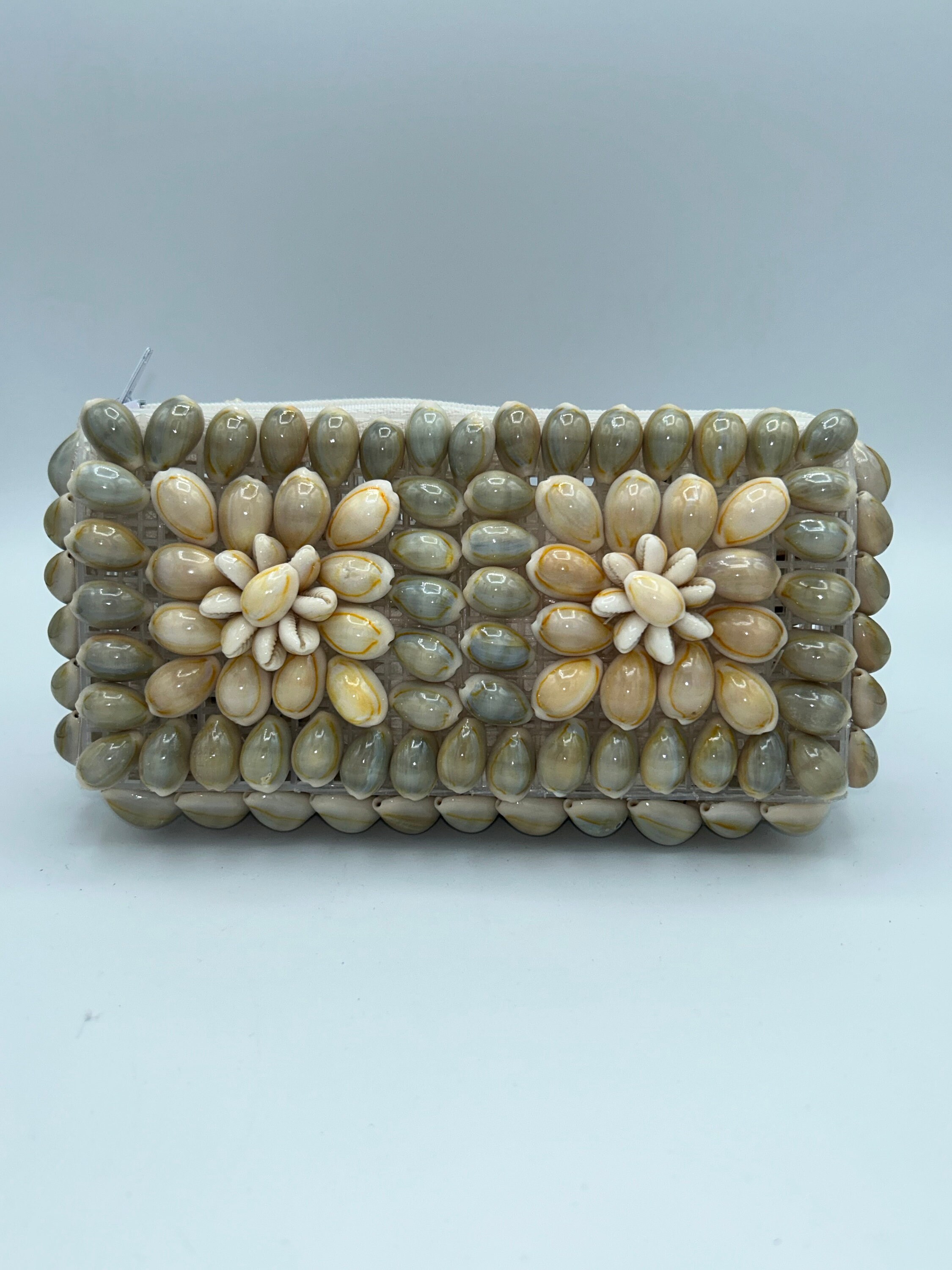 Vintage Cowrie Shell Clutch Bag