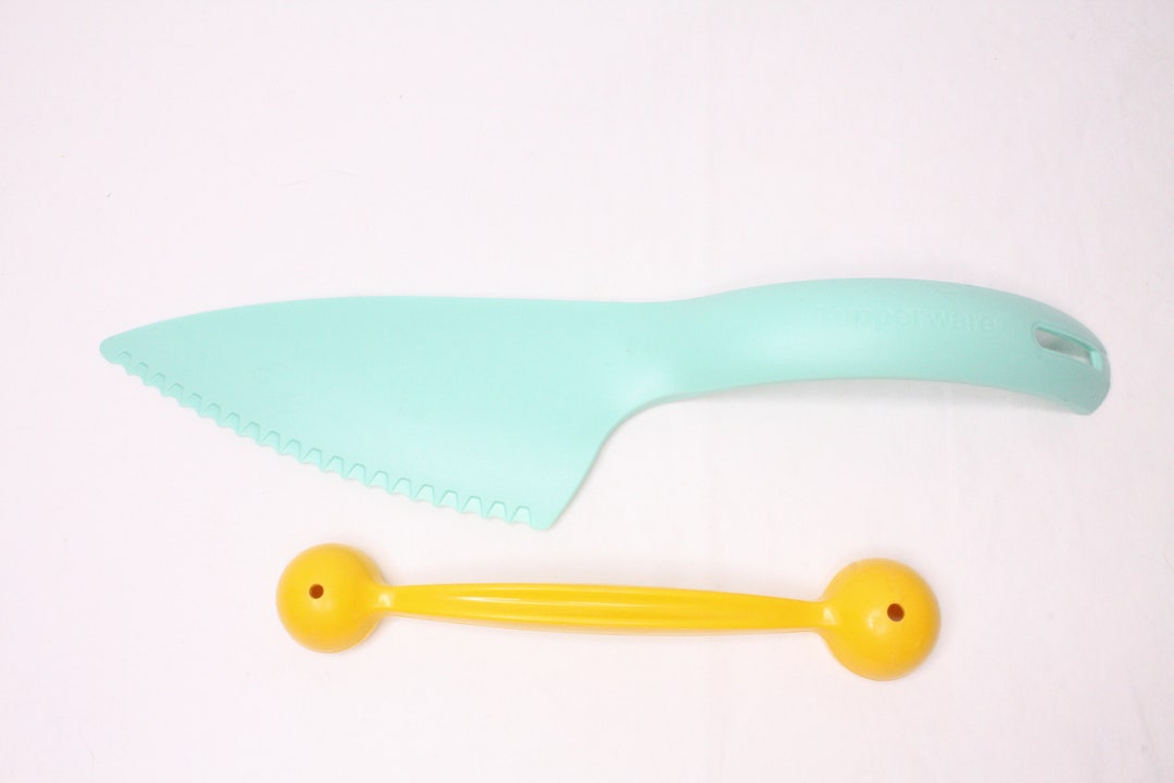 Vintage Tupperware Cake Pie Knife Server and Melon Baller Etsy