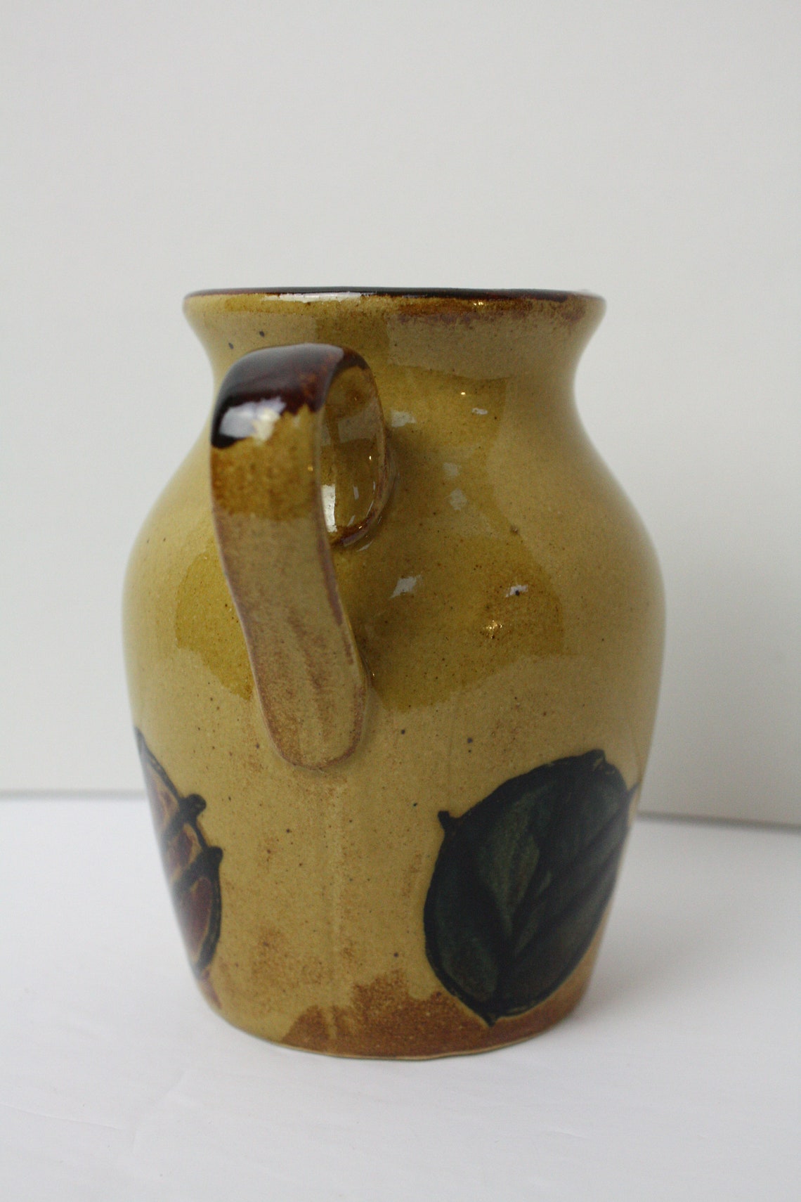 Small Glazed Pottery Pitcher Made In Japan Etsy
