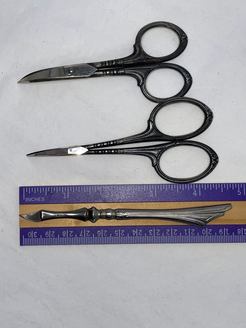 Vintage Krusius Germany Nail Scissors Cutical Manicure Set Etsy