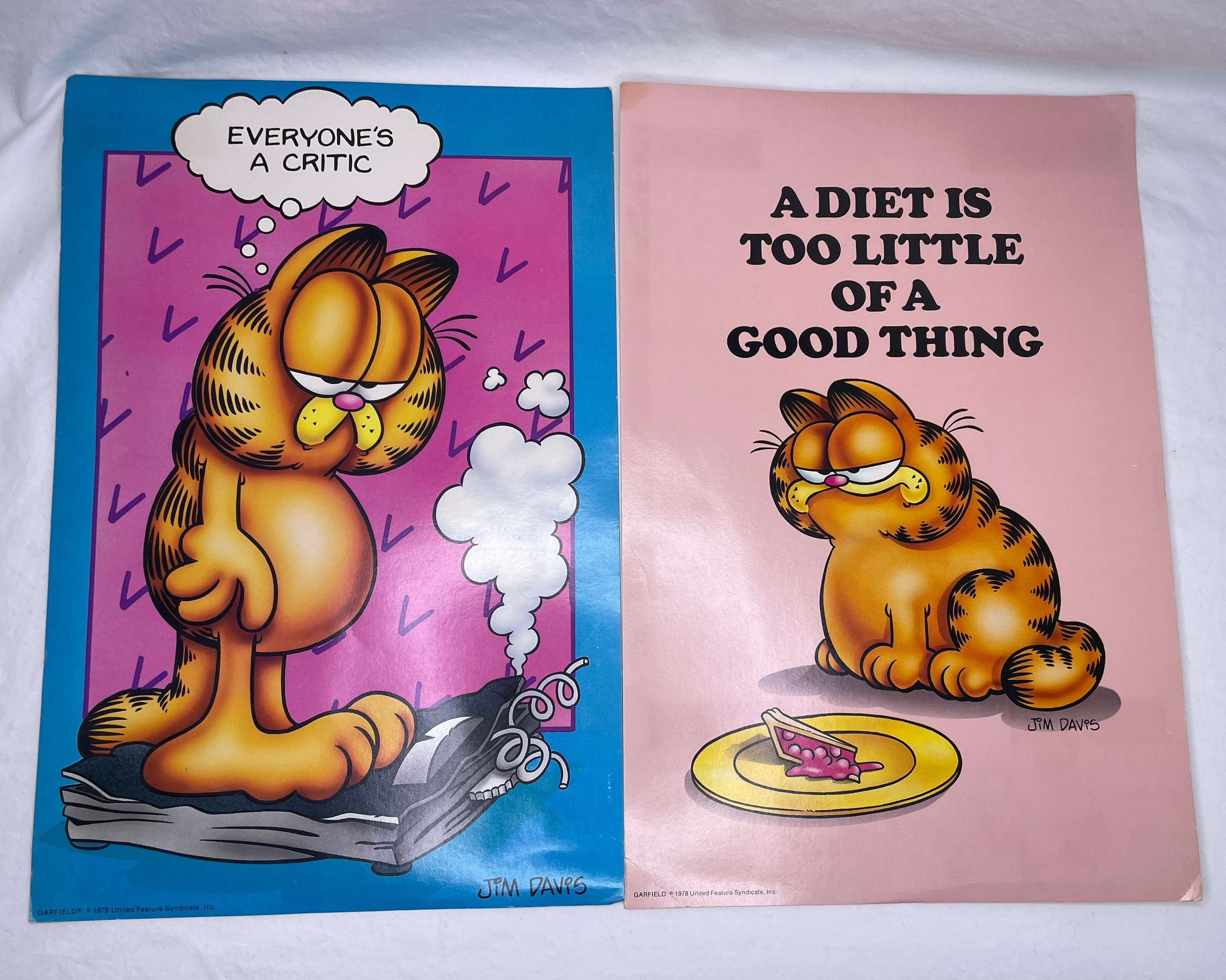 Vintage Garfield Argus Mini Posters Jim Davis 1978 #34140 #34002