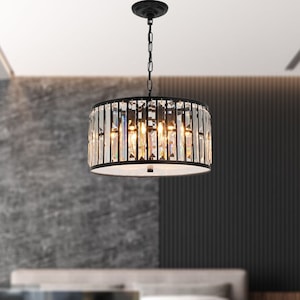 YUYI Modern Chandelier 60 In.16-Lights Gold Luxury Crystal Linear Chandelier For Dinning Room, Kitchen Island, Foyer, Bedroom YXDOE62409