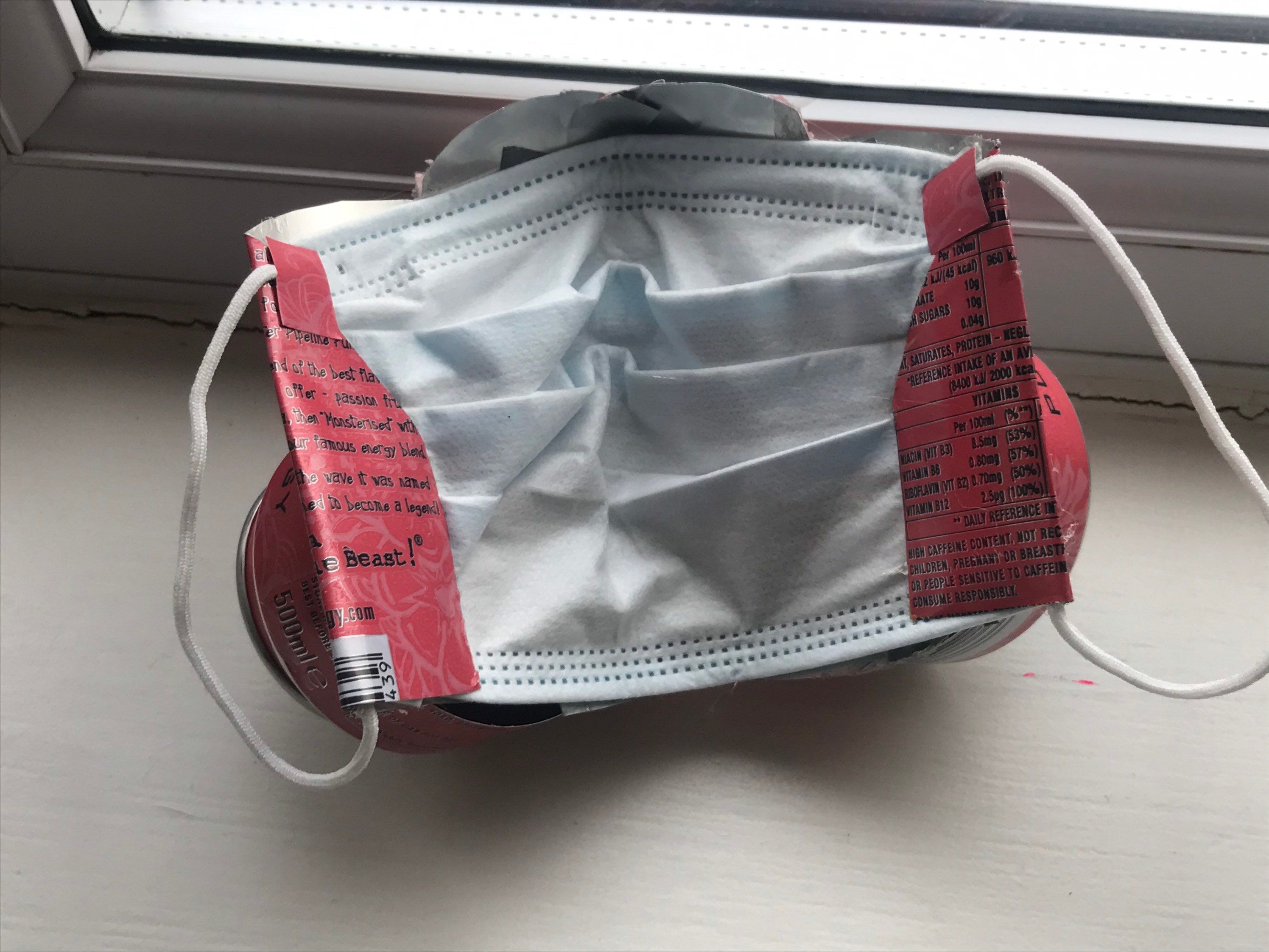 Monster Can Face Masks Etsy