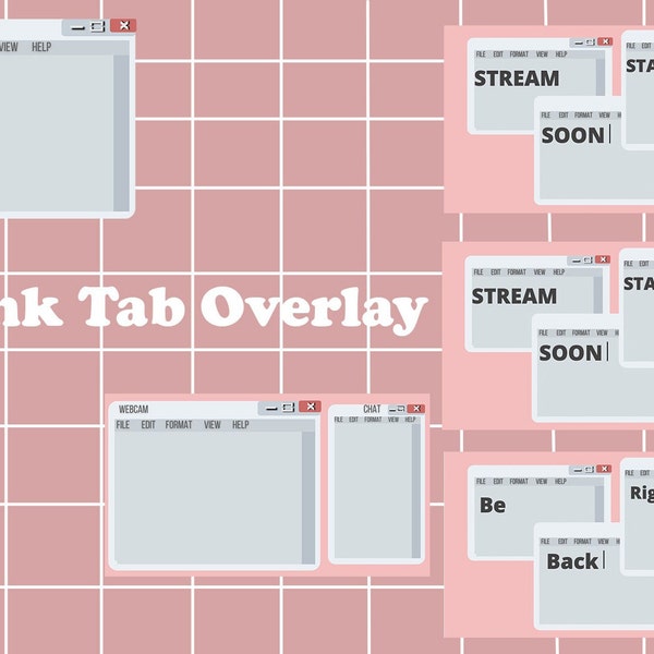 Pink Web Browser Twitch Overlay