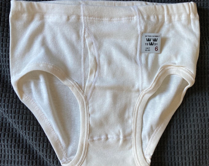 Swedish Army Vintage Mens Underwear Mens Briefs White Cotton 1980s ...
