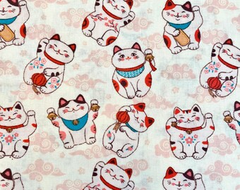Lucky Waving Cat Funny Bouffant Scrub Cap: Scrub Cap for Women or Men, Surgical Medical Scrub Hat, Bouffant, Ponytail, Mens, Unisex, Euro
