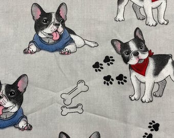 French Bulldogs Frenchie Dogs Scrub Cap:  Scrub Cap for Women or Men, Surgical Medical Scrub Hat, Bouffant, Ponytail, Mens, Unisex, Euro