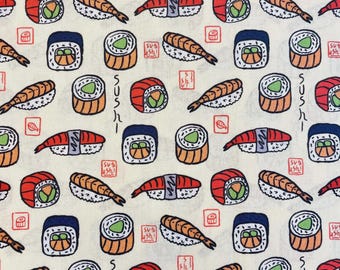 Sushi Roll Sashimi Shrimp Food Scrub Cap:  Scrub Cap for Women or Men, Surgical Medical Scrub Hat, Bouffant, Ponytail, Mens, Unisex, Euro