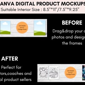 Canva Book Mockup Templates for KDP A+ Content (970x600) - Etsy