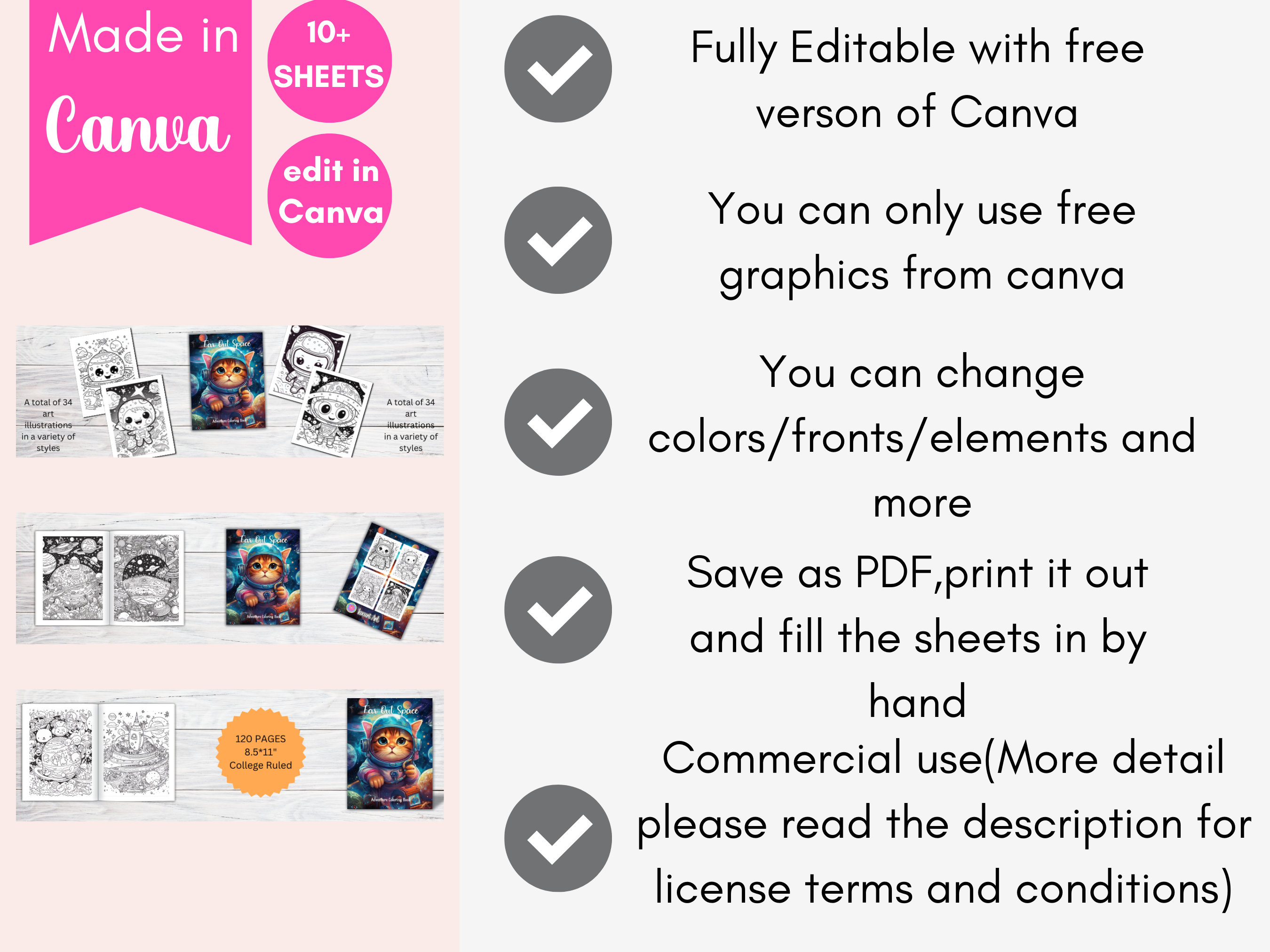 Canva Book Mockup Templates for KDP A+ Content (970x600) - Etsy